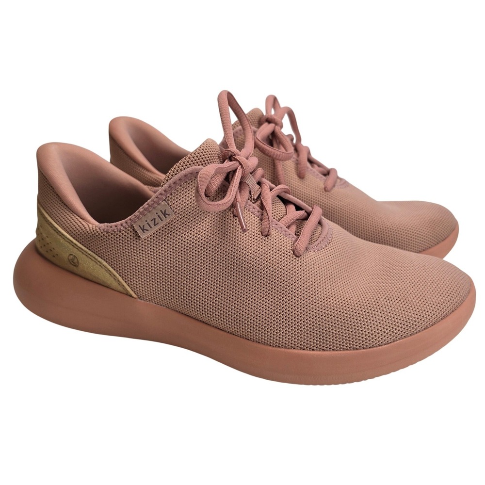 Kizik Madrid Eco-Knit Womens 9 Wide Pink Hands Free Slip On Sneakers